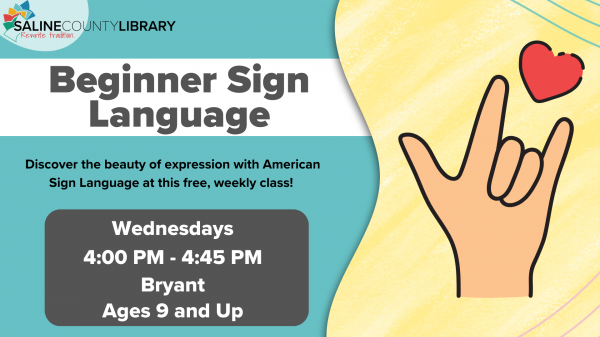 Image for event: Beginner American Sign Language