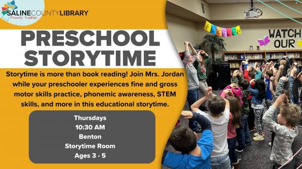 Image for event: Preschool Storytime