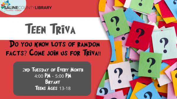 Image for event: Teen Trivia